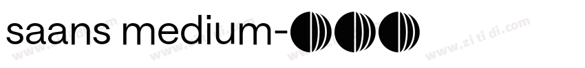 saans medium字体转换